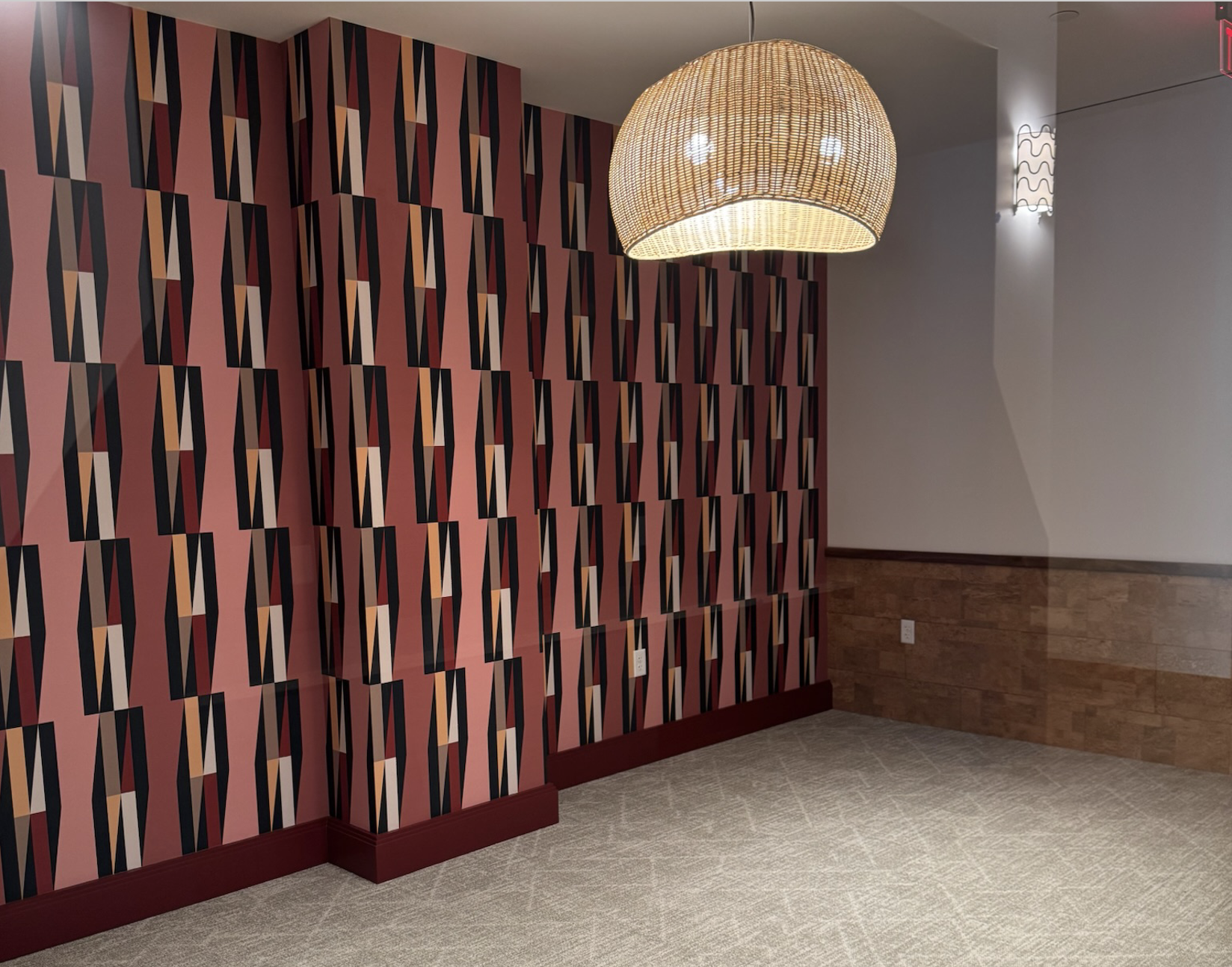 Inside of a private study room at Rambler Atlanta. 